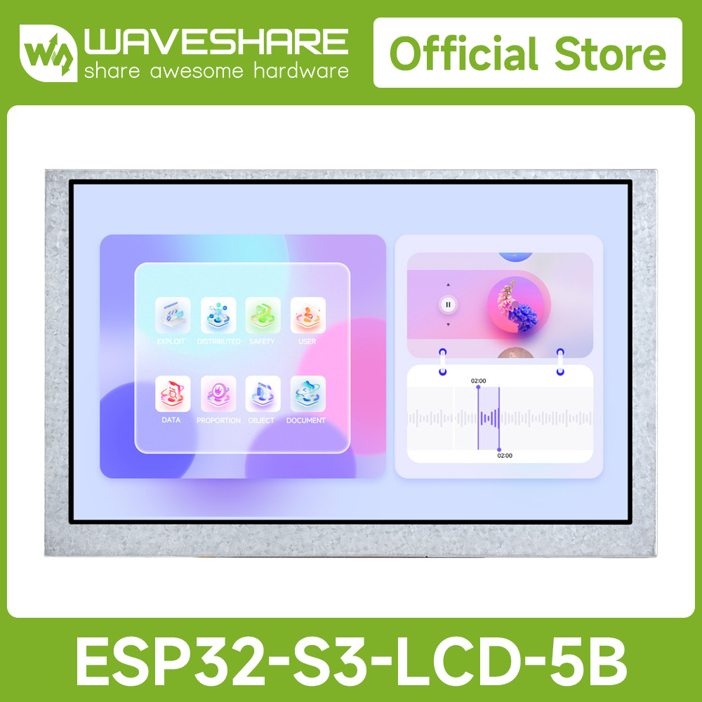 Waveshare Esp32 - Waveshare ESP32-S3 – 5-calowy wyświetlacz dotykowy