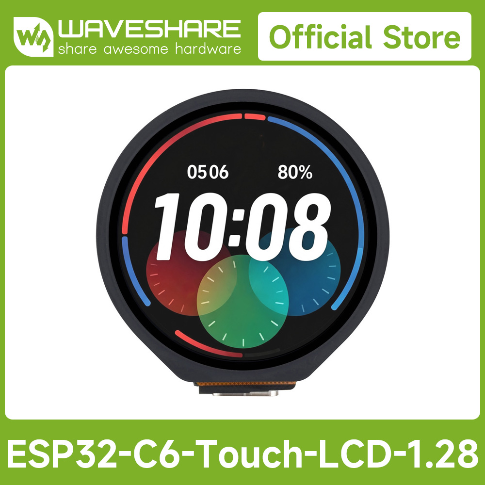 Waveshare Esp32 - Płytka rozwojowa ESP32-C6 z 1,28-calowym dotykowym