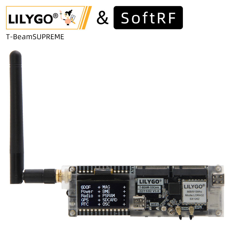 Lolin S3 - LILYGO® SoftRF T-Beam SUPREME ESP32-S3 płytka