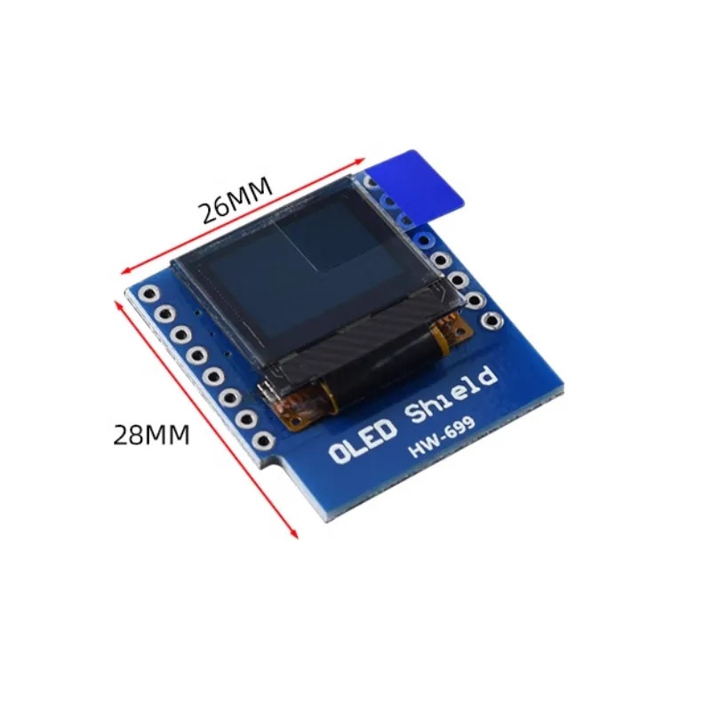 Moduł wyświetlacza OLED 0,66 c – Wemos D1 recenzja i cena